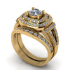 1.29ct Round Diamond Gold Bridal Set - 03US48
